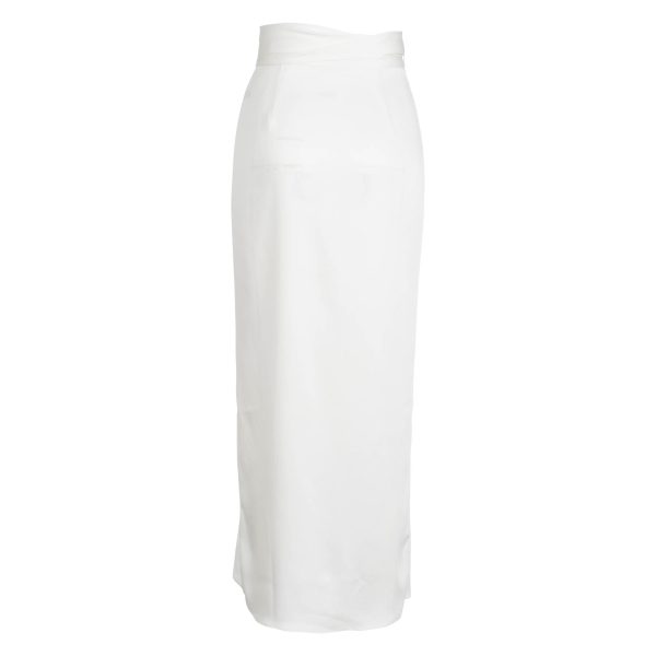 Wrap Midi Skirt | Ivory For Cheap