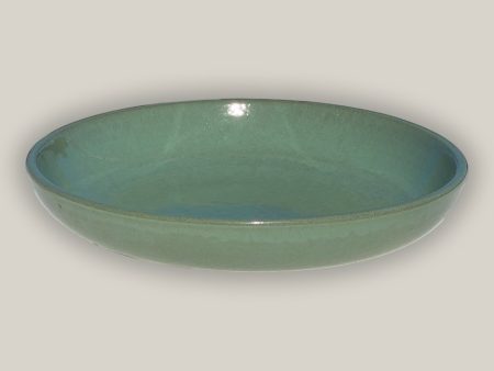 3106L16TF - Ceramic Bird Bath Bowl - Green Cream Discount