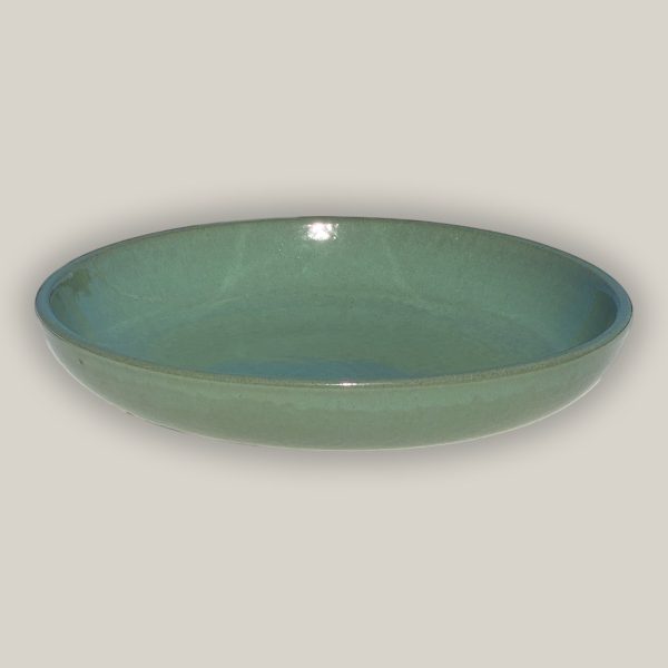 3106L16TF - Ceramic Bird Bath Bowl - Green Cream Discount