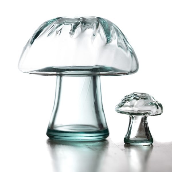 20cm Glass Mushroom Vase Hot on Sale