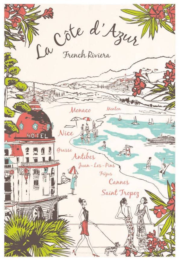 COTE d AZUR FRENCH DISH TOWEL Fashion