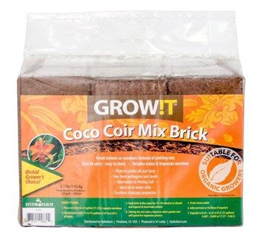 Grow !t Coco Coir Mix Brick (3 Pack) Online Hot Sale