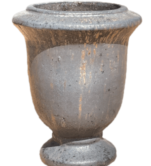 8825S1FS - Heavy Metal Elegant Ceramic Urn Planter - FREE SHIPPING Online Hot Sale