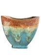 8834S43FS - Angkor Marble Green Ceramic Crescent Planter - FREE SHIPPING For Discount