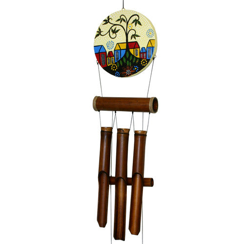 Village Dotted Bamboo Wind Chime Online