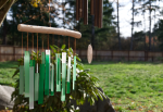 Tumbled Glass Wind Chime - Rectangles Design Hot on Sale