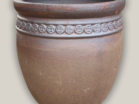 6079H27 - Textured Unglazed Coin Pot Online