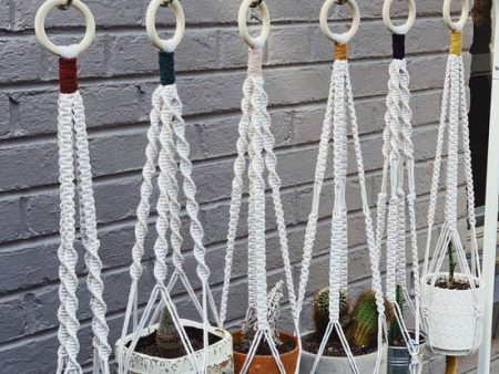 Walter Macrame Plant Hanger - Dark Grey Online