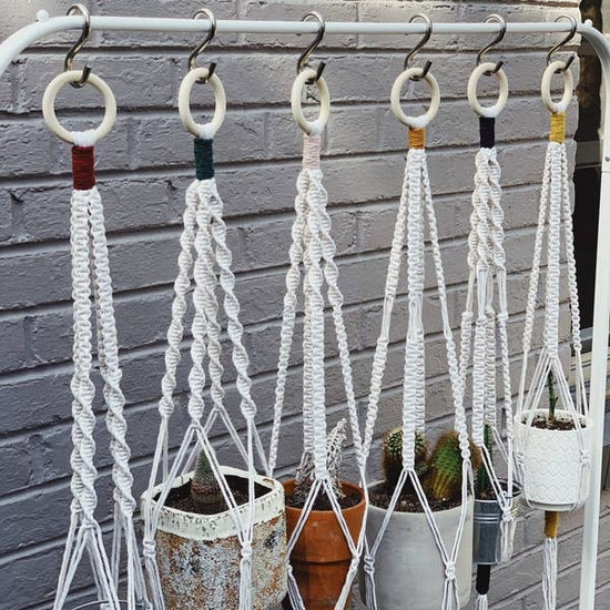 Walter Macrame Plant Hanger - Dark Grey Online