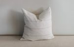 THROW PILLOW NEUTRAL TAN STRIPE Sale