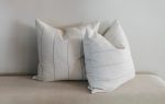 THROW PILLOW NEUTRAL TAN STRIPE Sale