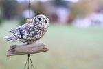 White Owl Bamboo Wind Chime Online Hot Sale