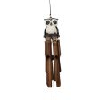 Assorted Color Oscar Owl Bamboo Wind Chimes Hot on Sale