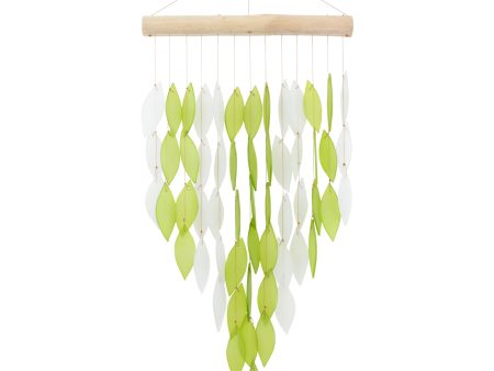 Large Cascade Tumbled Glass Wind Chime Sale