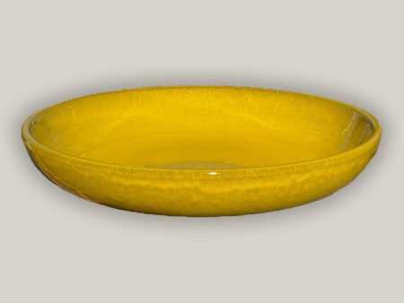 3106L38TFFS - Ceramic Bird Bath Bowl- Atomic Yellow  - FREE SHIPPING Fashion