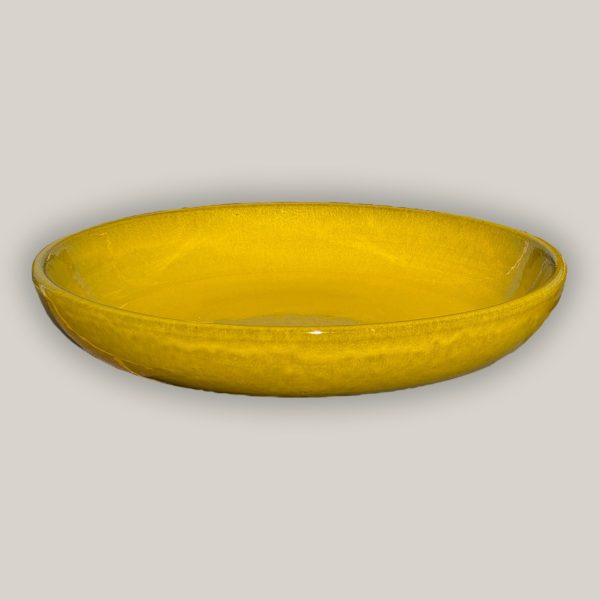 3106L38TFFS - Ceramic Bird Bath Bowl- Atomic Yellow  - FREE SHIPPING Fashion