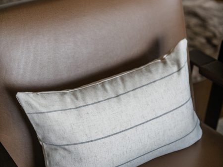 LUMBAR NEUTRAL WITH GRAY STRIPE PILLOW COVER Sale