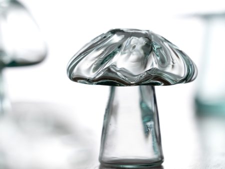 12cm Glass Mushroom Vase Sale