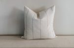 THROW PILLOW NEUTRAL GRAY STRIPE Discount