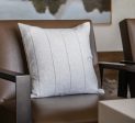 THROW PILLOW NEUTRAL TAN STRIPE Sale