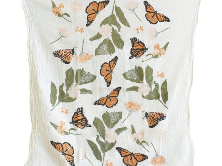 Monarchs + Milkweeds Towel Sale