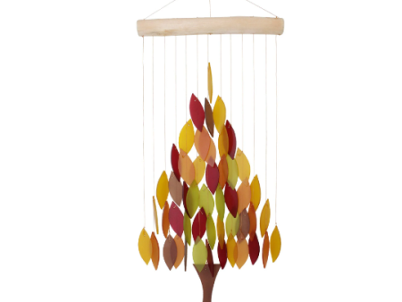 Tree Tumbled Glass Wind Chime Online now