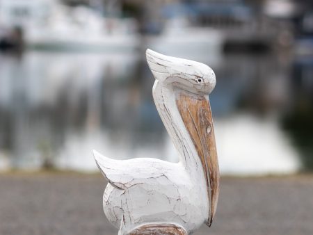 12  Sitting Pelican Carving on Sale