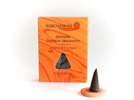 Surya Rose Auroshikha Incense Cone Hot on Sale