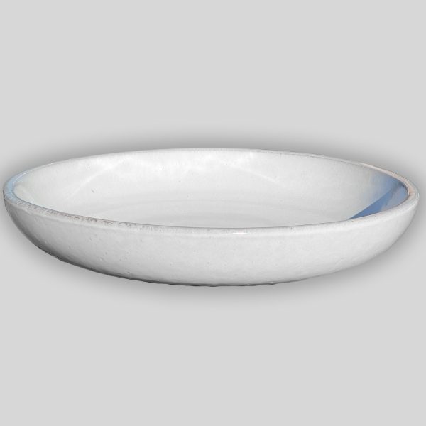 3106L4TFFS -Ceramic Bird Bath Bowl - White - FREE SHIPPING Online