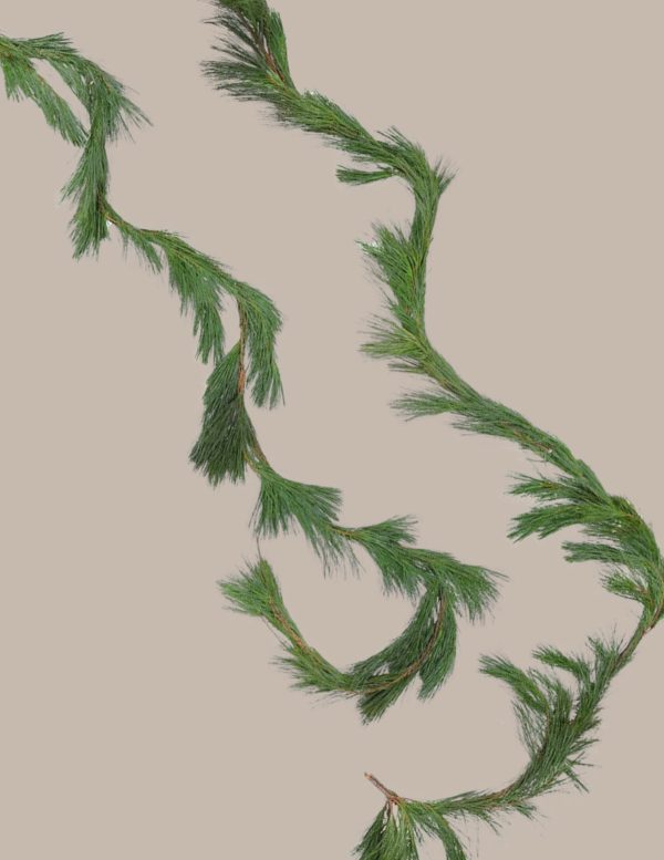 15 Ft. White Pine Garland Online now