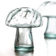 18cm Glass Mushroom Vase Supply