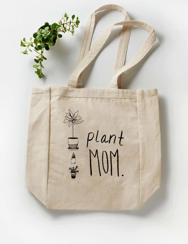 Plant Mom Tote Bag For Cheap