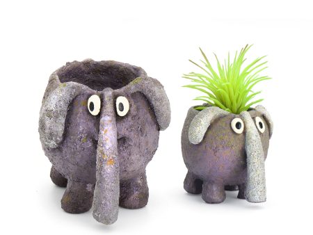 Elephant Mom & Baby Planters, Set of 2 Sale