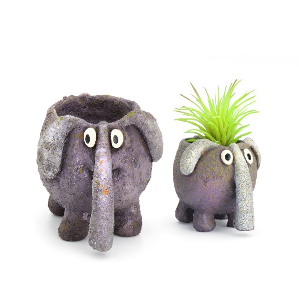 Elephant Mom & Baby Planters, Set of 2 Sale