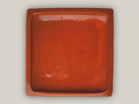 3127L23 - Square | Tropical Orange - Ceramic Clay Pot Saucers (8 -15 ) Online Hot Sale