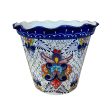 Talavera Vaso Wavy Rim - Colorful Sale