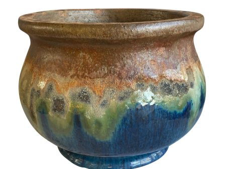 8646S43FS - Angkor Marble Green Tavito Cup Ceramic Pot - FREE SHIPPING Sale