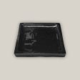 Square | Shiny Black - Ceramic Clay Pot Saucers (7 -15 ) Sale