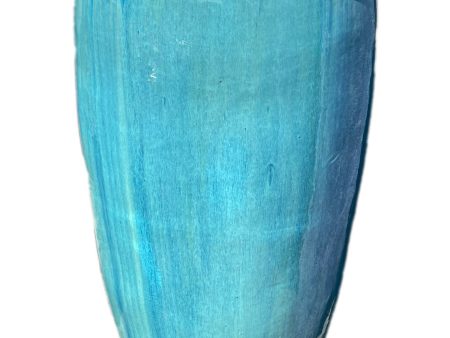 9840C3FS - Aqua Ceramic Temple Jar With Handles FREE SHIPPING For Cheap