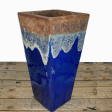 8081S51FS - Angkor Blue Dragon Wedge Planter - FREE SHIPPING Hot on Sale