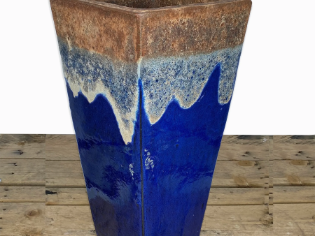 8081S51FS - Angkor Blue Dragon Wedge Planter - FREE SHIPPING Hot on Sale