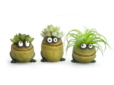 Frog Trio Blobhouse Planters, Set of 3 Online