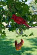 Wooden Cardinal Tumbled Glass Wind Chime Online Hot Sale