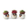 Mini Snowman Head Blobhouse Planters, Set of 3 Online Hot Sale