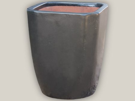 3015L1 - Matte Black Modern Tapered Square Planter Supply