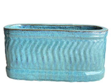 8435S4FS- Athena Wide Oval Ceramic Planter - FREE SHIPPING on Sale