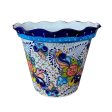 Talavera Vaso Wavy Rim - Colorful Sale