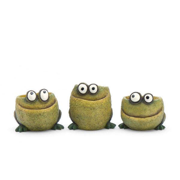 Frog Trio Blobhouse Planters, Set of 3 Online