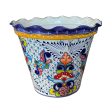 Talavera Vaso Wavy Rim - Colorful Sale