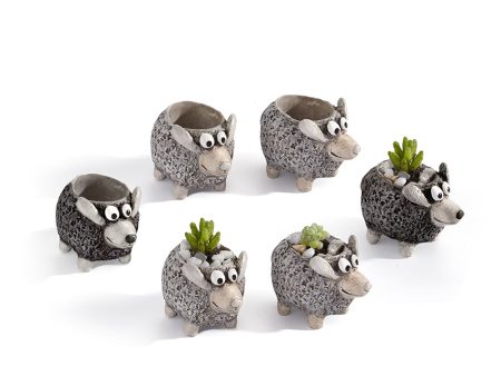 Mini Baby Lamb Blobhouse Planters, Set of 6 Discount